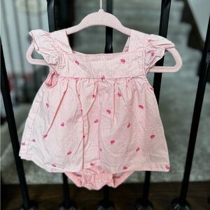 Carter’s Easter Dress Onesie Bunnies 3M